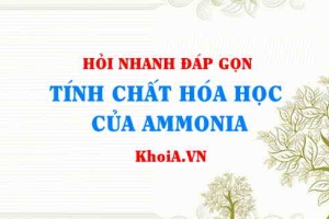 Tính chất hóa học của Ammonia NH3? Hỏi đáp môn Hoá